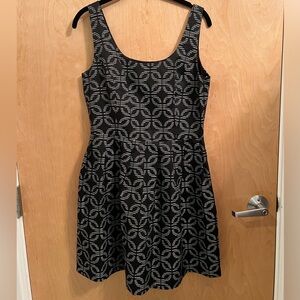 Jack by BB Dakota Black and White Geometric Mini Dress